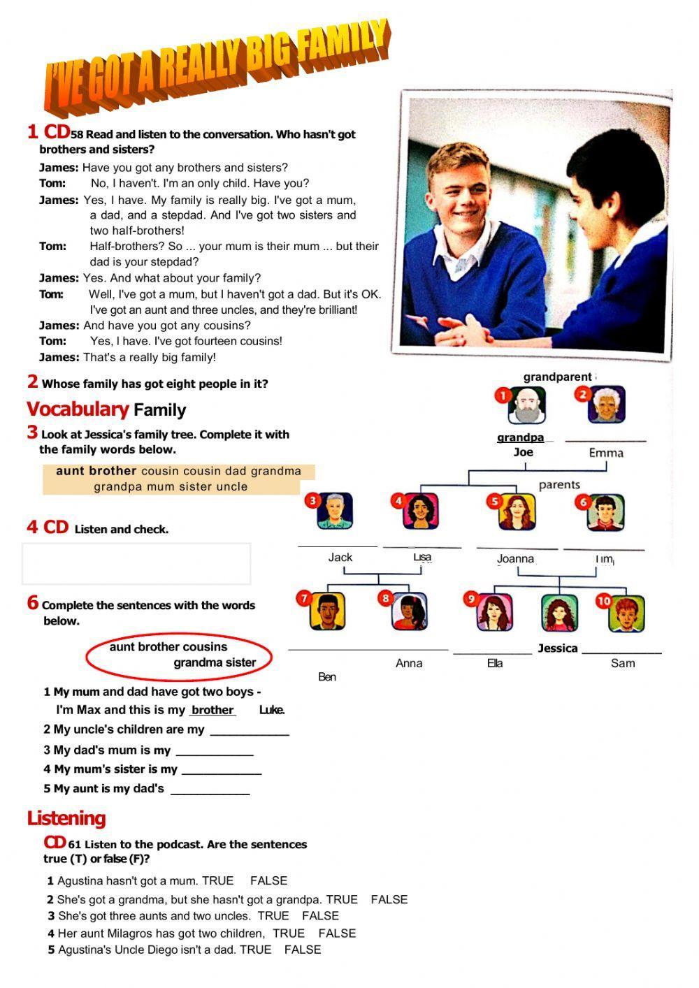 I have got a big family