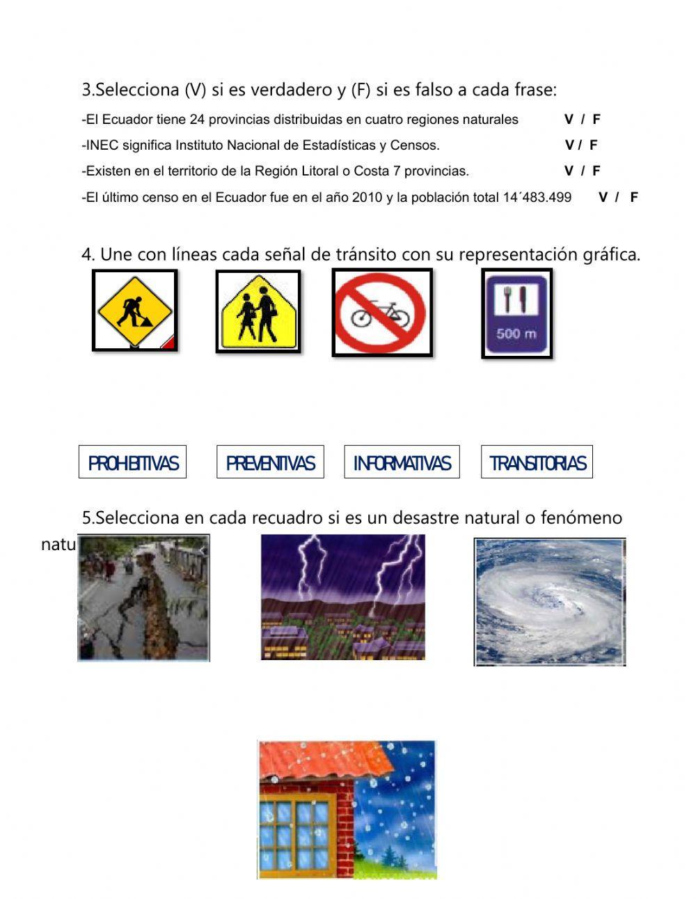 Desastres Naturales Regiones del Ecuador