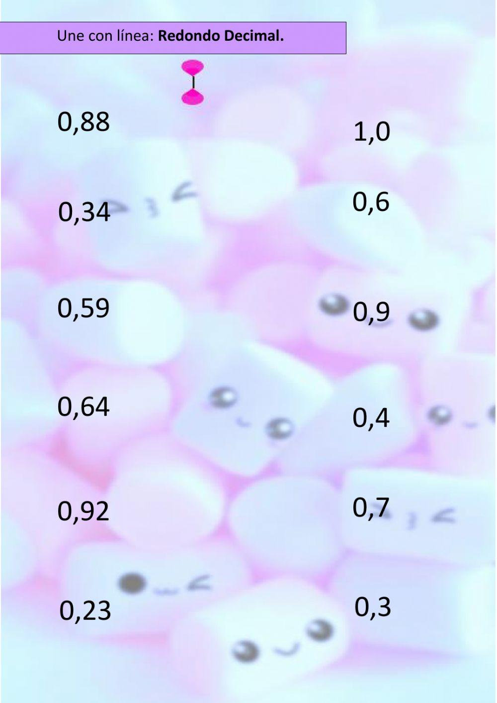 Multiplicación y divición de números decimales y redondeo de números decimales