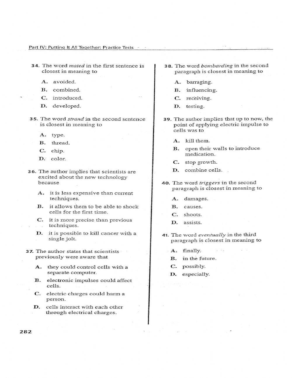 Esli Toefl Reading Section. 2020