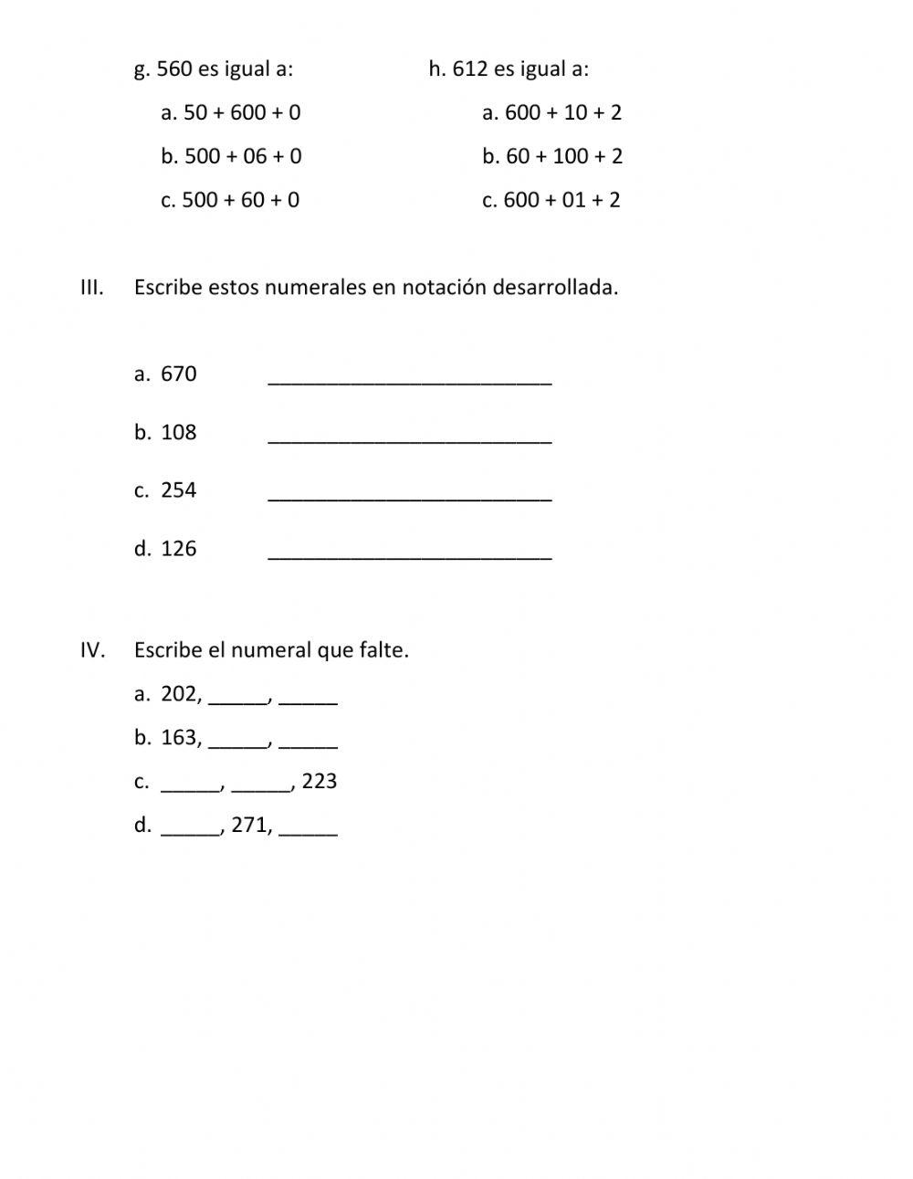 Examen Valor Posicional