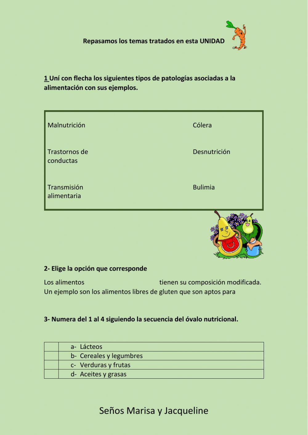 Los alimentos y la salud