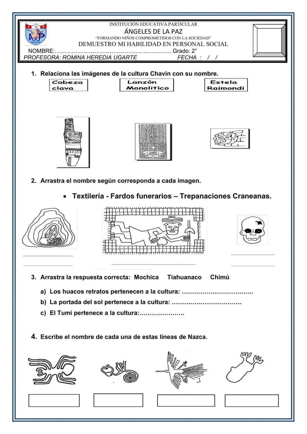 Las culturas preincas