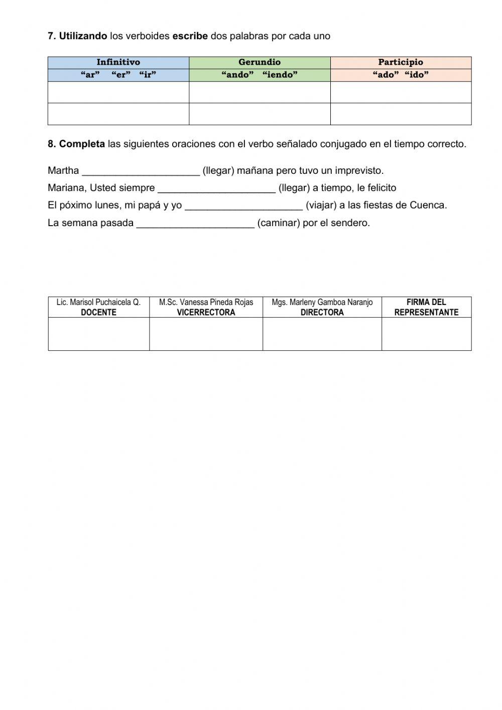 Lengua y literatura disgnóstico para séptimo