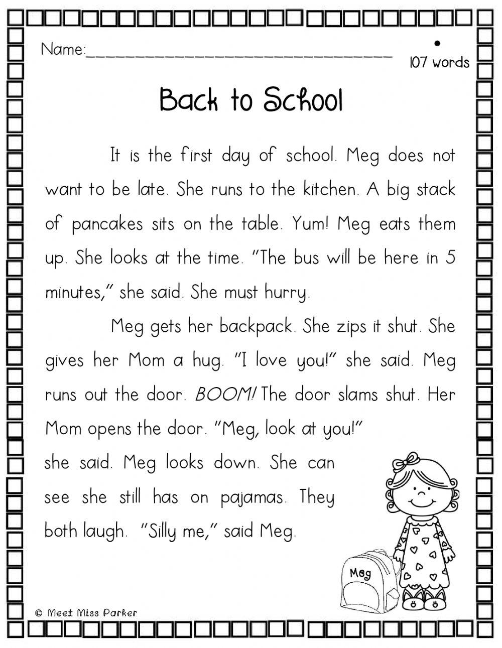 Back to school free interactive worksheets 6039929