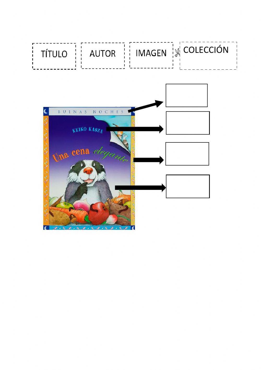 Información de la tapa de un libro