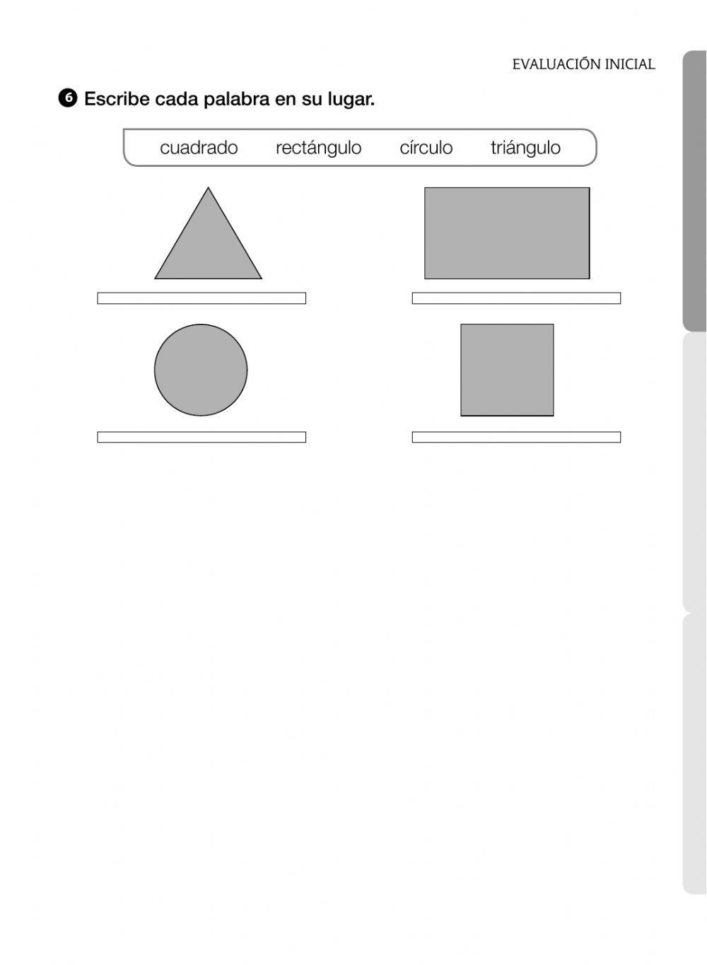 Evaluacion inicial 2º mate