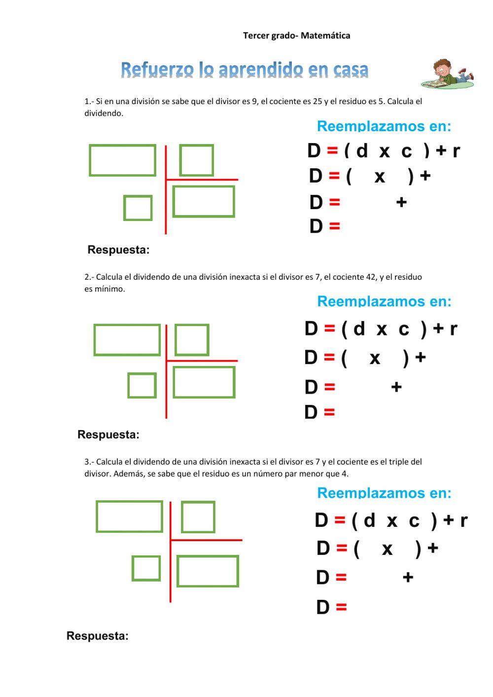 Problemas termino de division