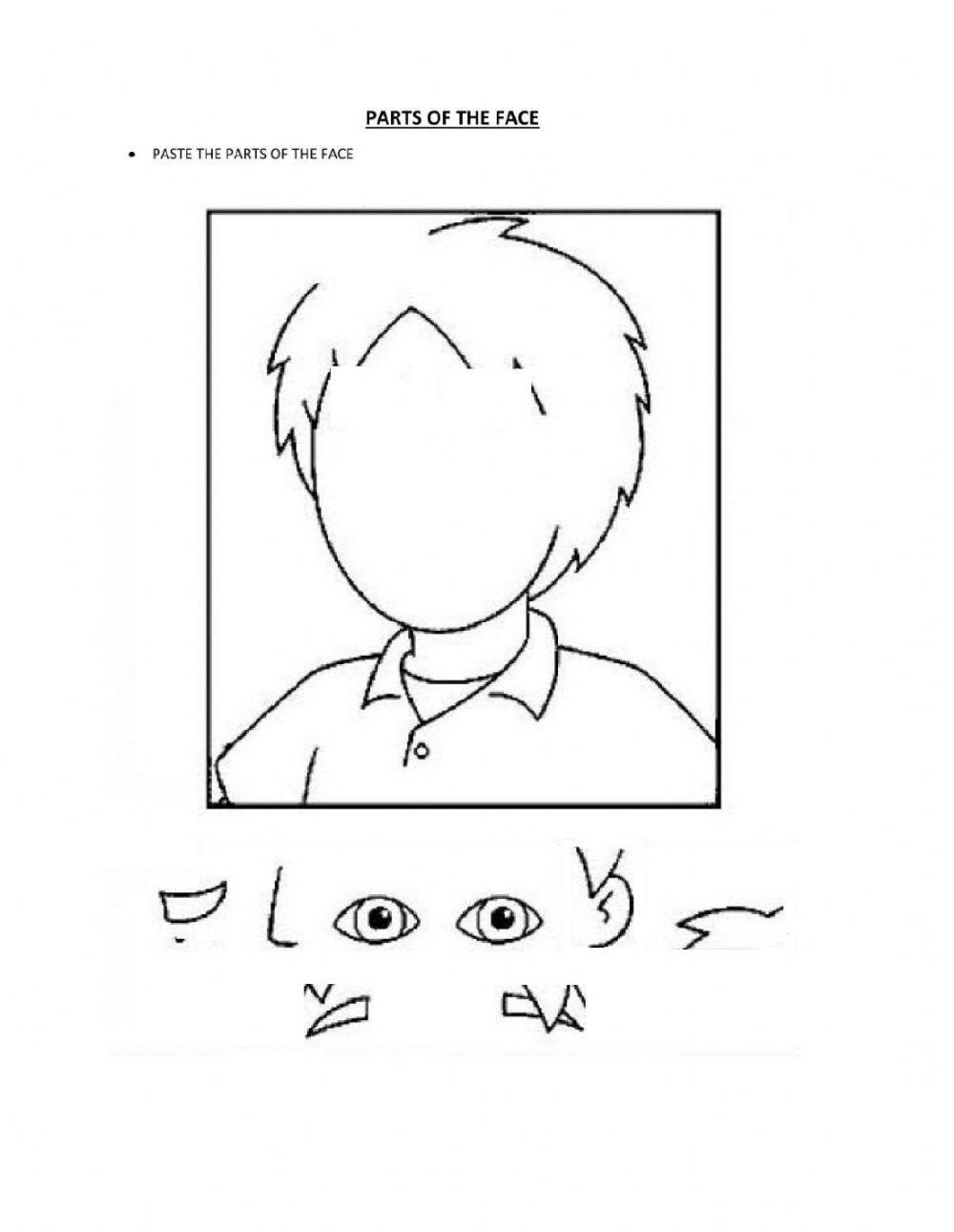 Complete the face online exercise for live worksheets