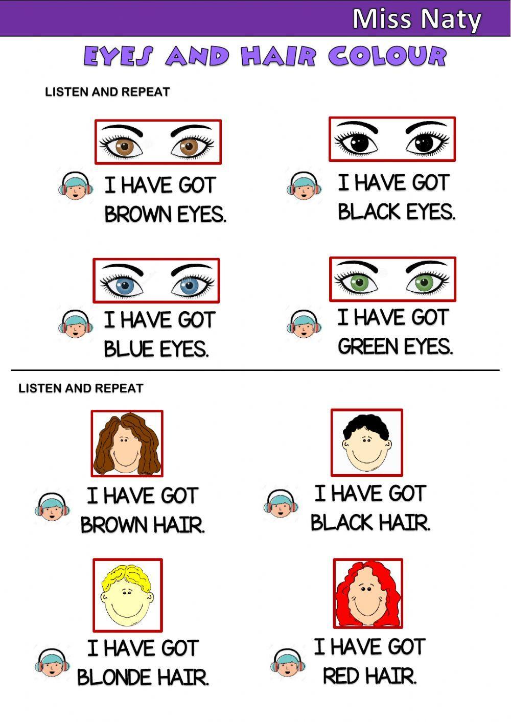 Eyes and Hair Colour