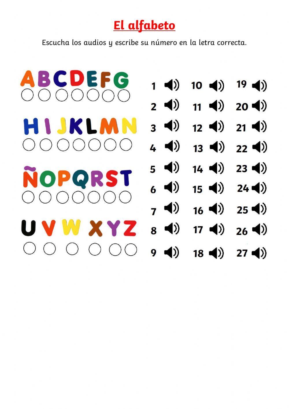 El alfabeto en Español