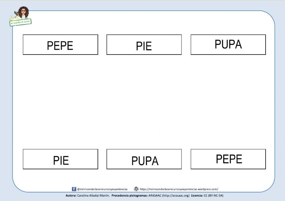 PEPE, PIE y PUPA