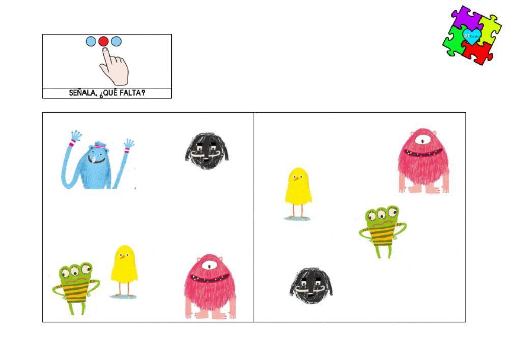 Funciones ejecutivas con Monstruo Rosa