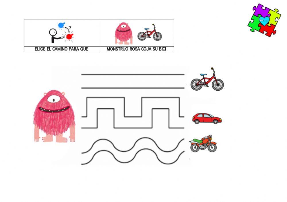 Funciones ejecutivas con Monstruo Rosa