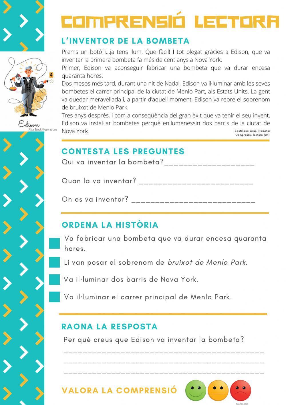 Comprensió Lectora Edison