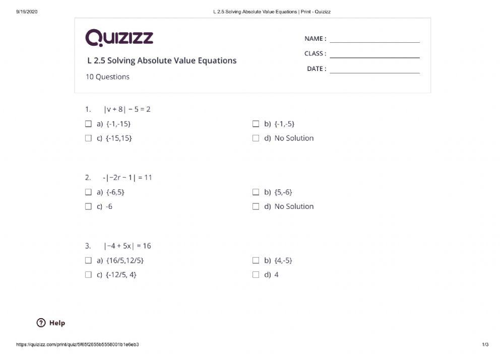 Solving equations