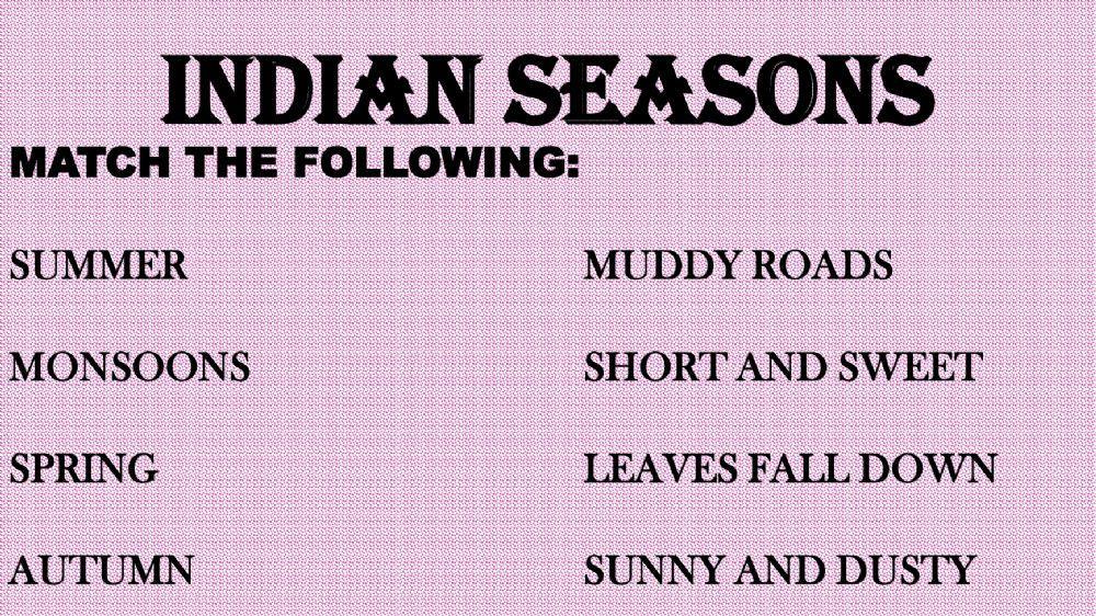 Indian seasons