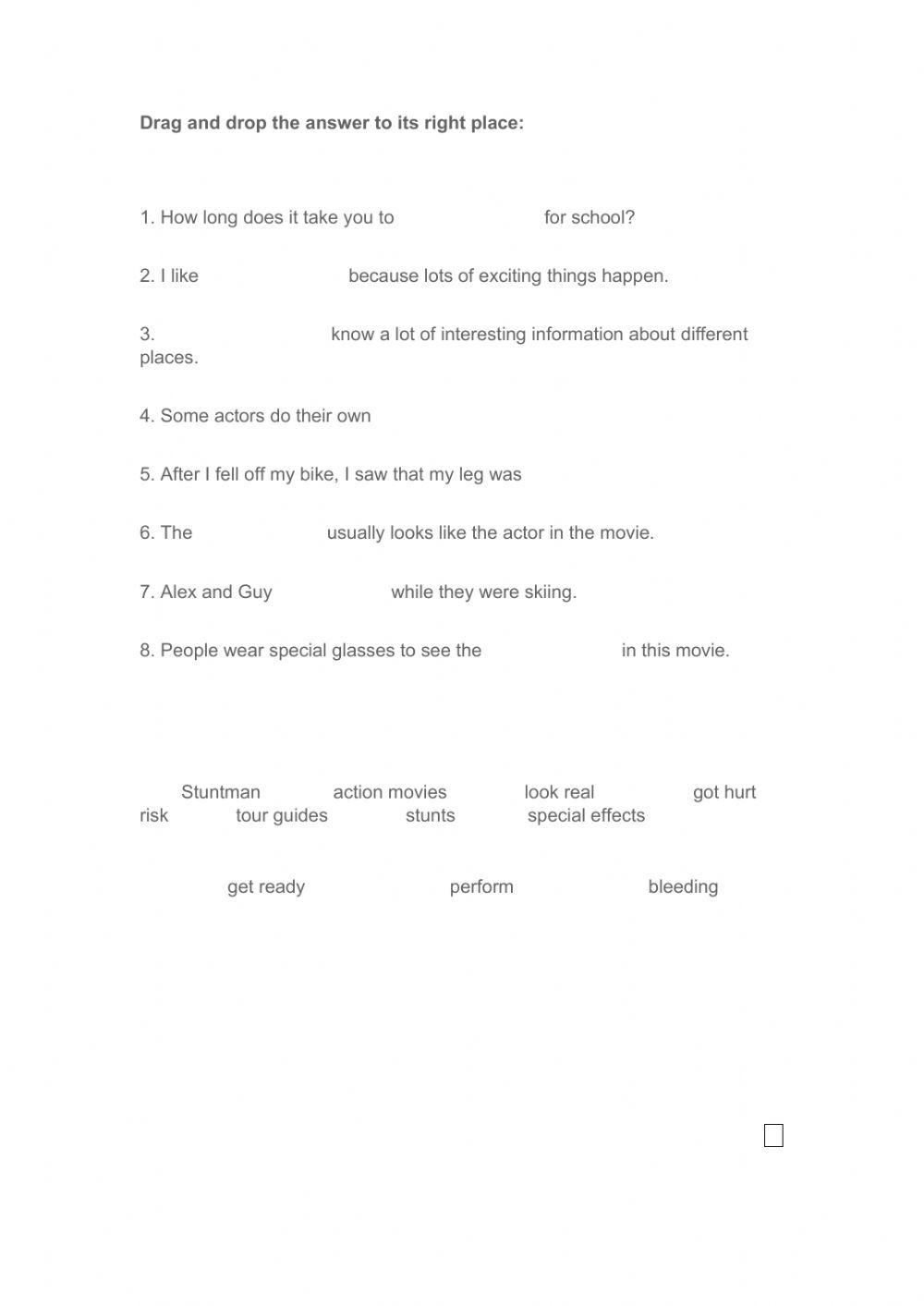 8th grade  workrsheet 