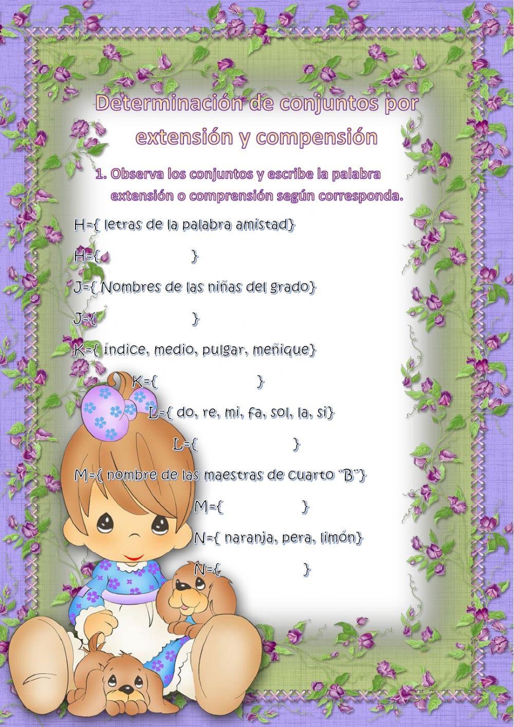 Comprensión y extensión