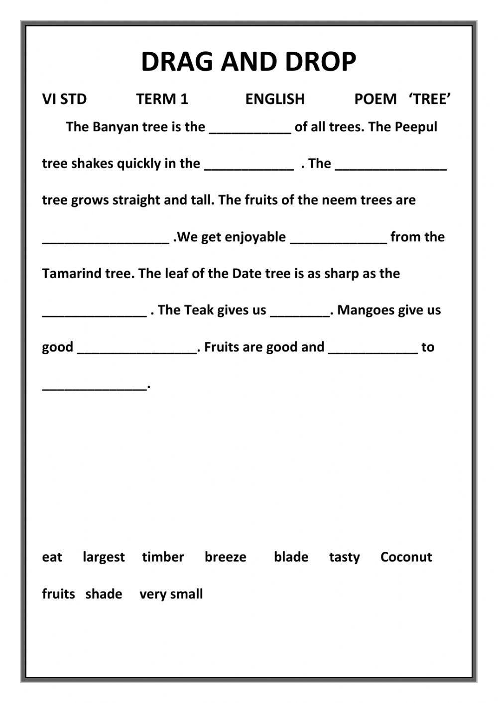 Poem Tree