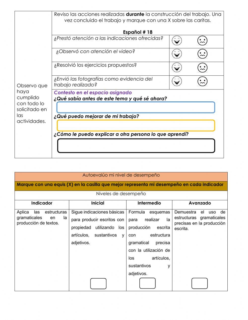 Concordancia entre el artículo, sustantivo y adjetivo