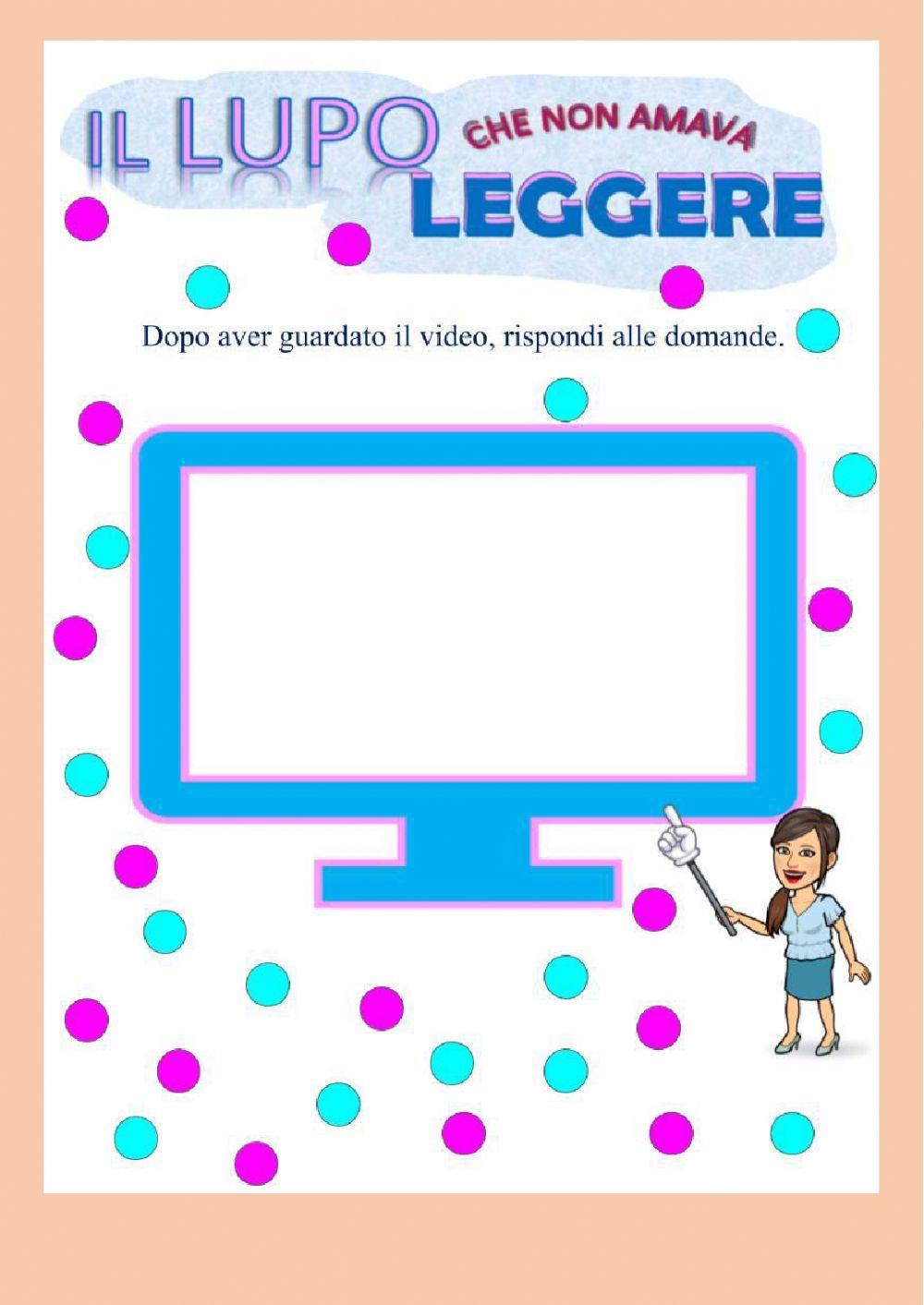 Il lupo che non amava leggere worksheet Live Worksheets