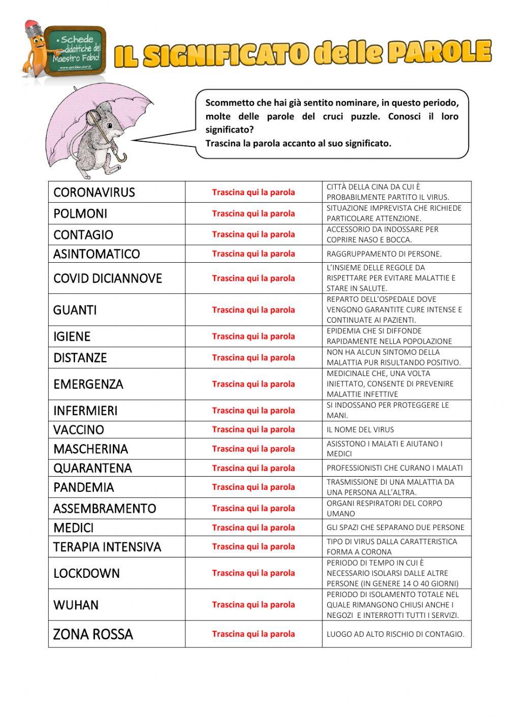 Crucipuzzle Coronavirus (Covid 19)