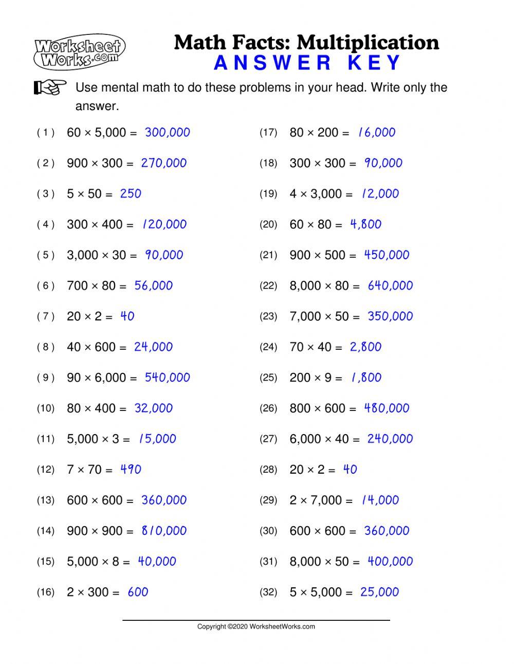 Multiplication with Multiples of 10