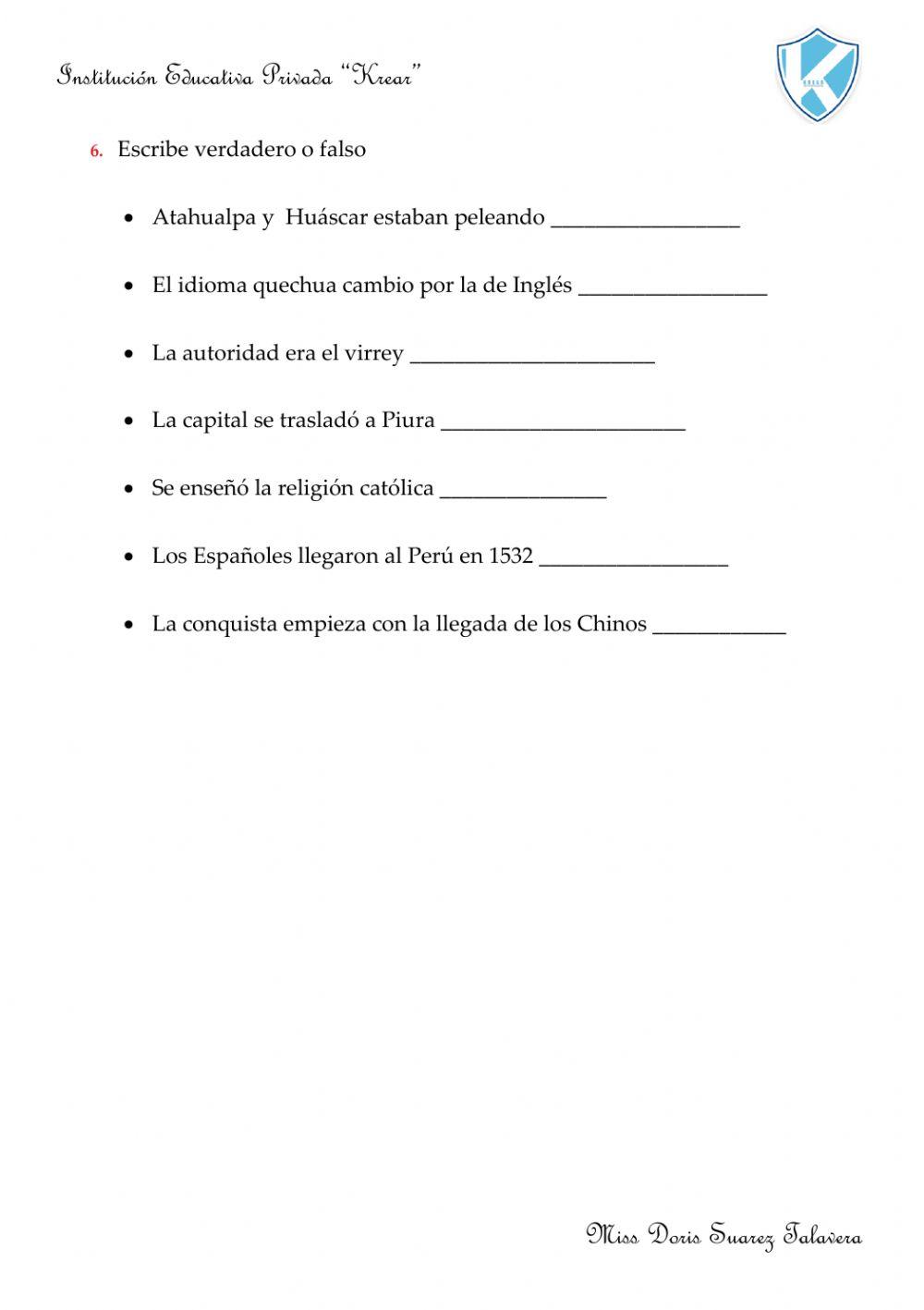 La Conquista y el Virreynato