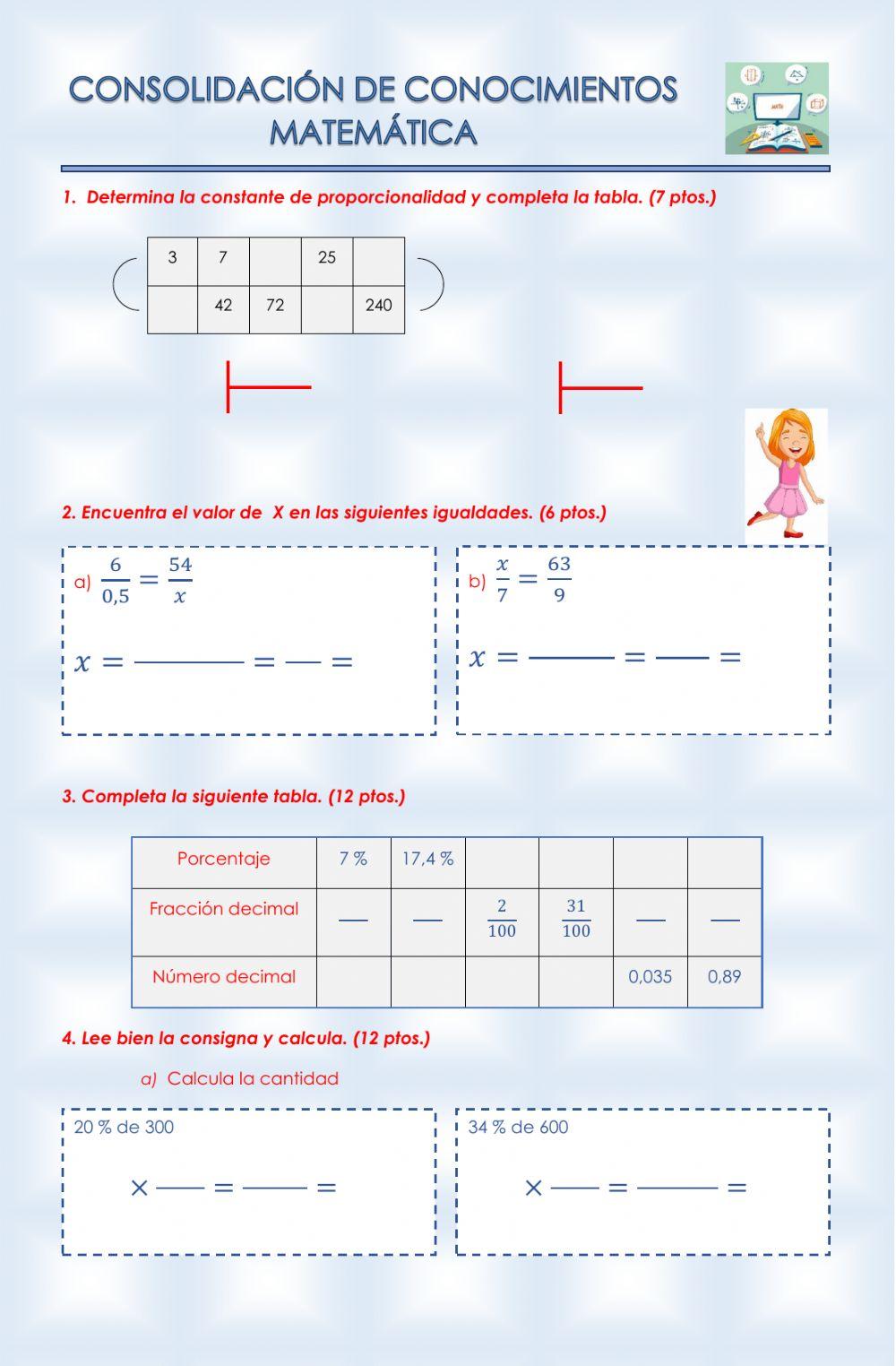 Consolidación de Matemática