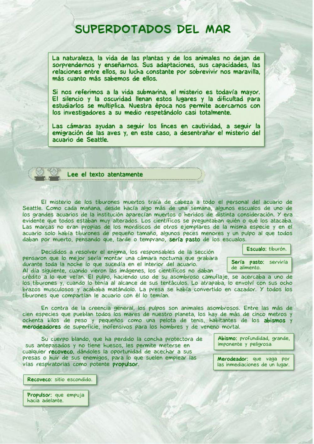 Los superdotados del mar