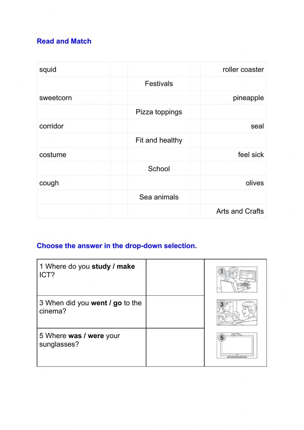 Reading and vocabulary 3rd grade review worksheet | Live Worksheets