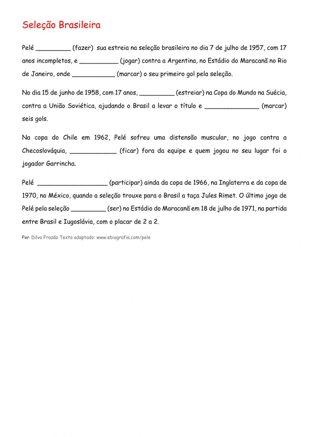 Fill in the gaps with the verbs in the simple past