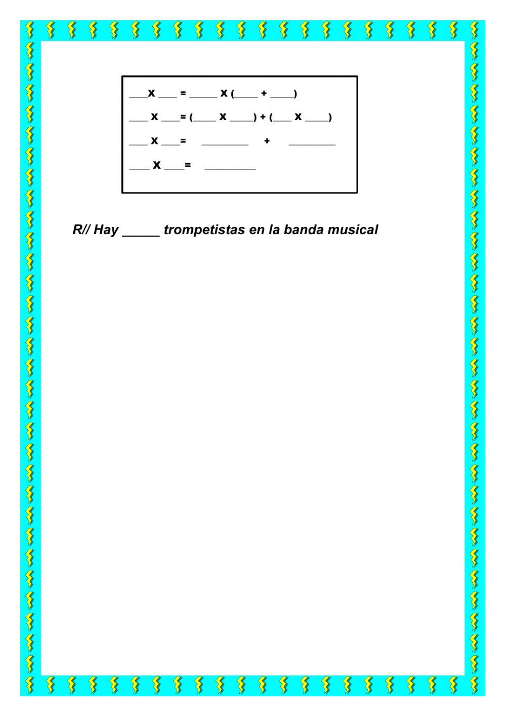 Propiedad distributiva de la multiplicación
