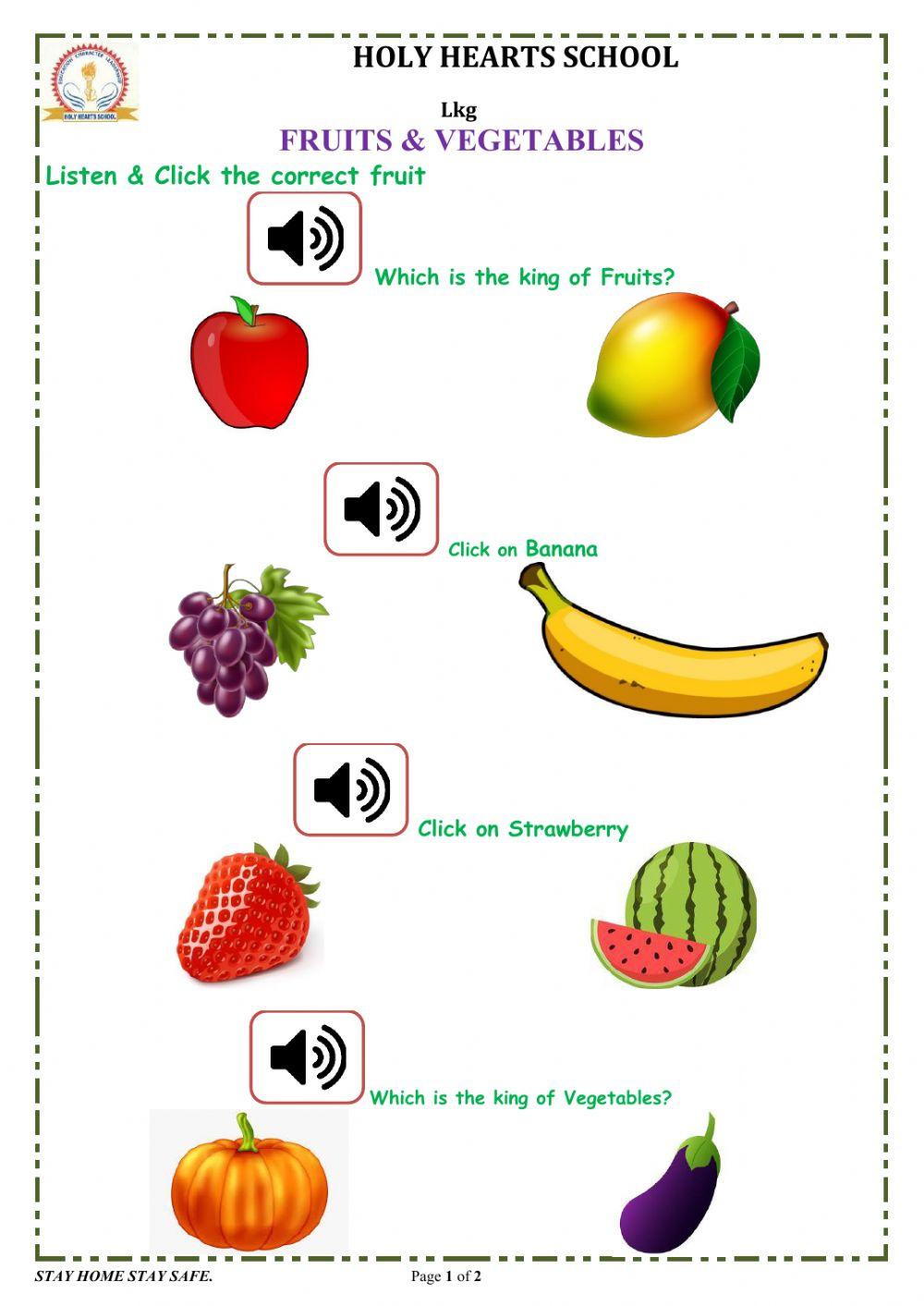 Lkg Fruits and vegetable