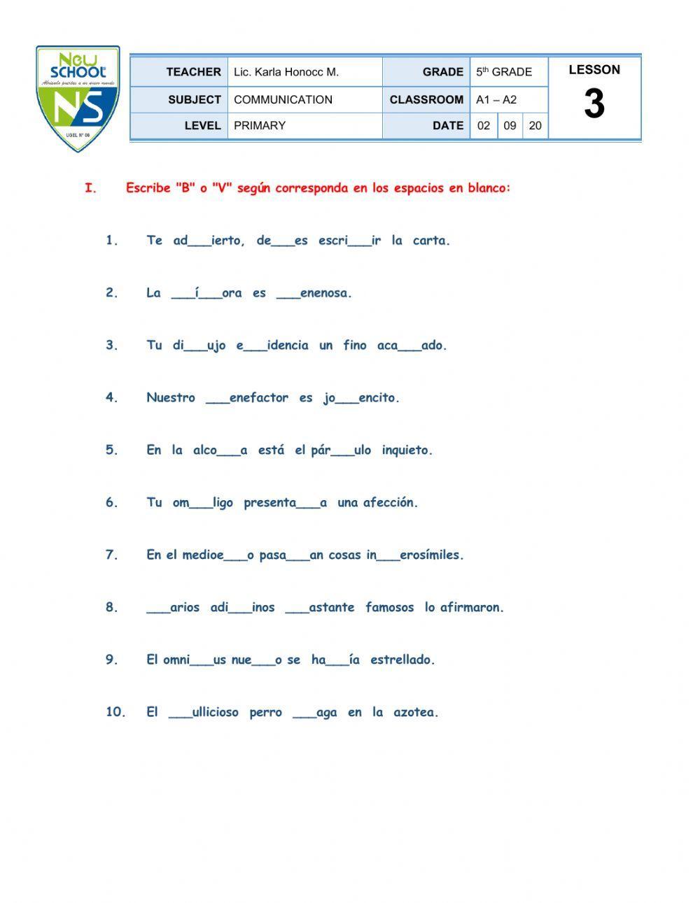 Comunicación - 5º PRIMARIA