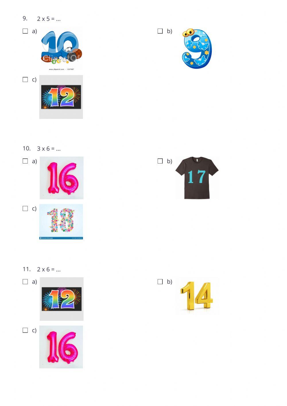 Perkalian 1-5 Perkalian 1-5