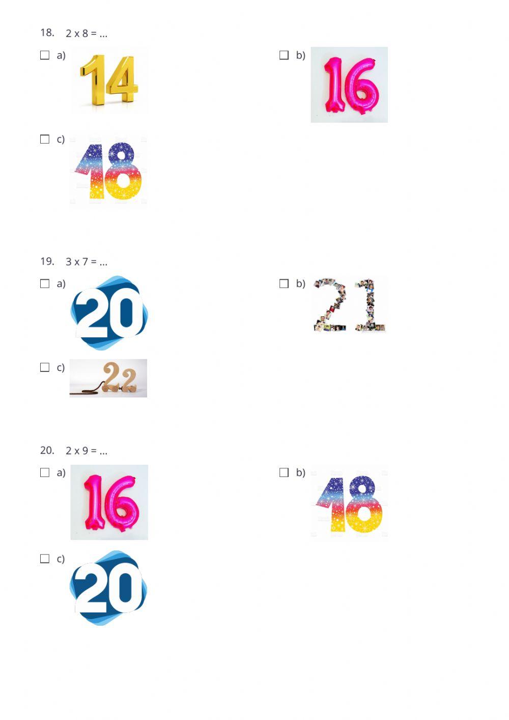 Perkalian 1-5 Perkalian 1-5