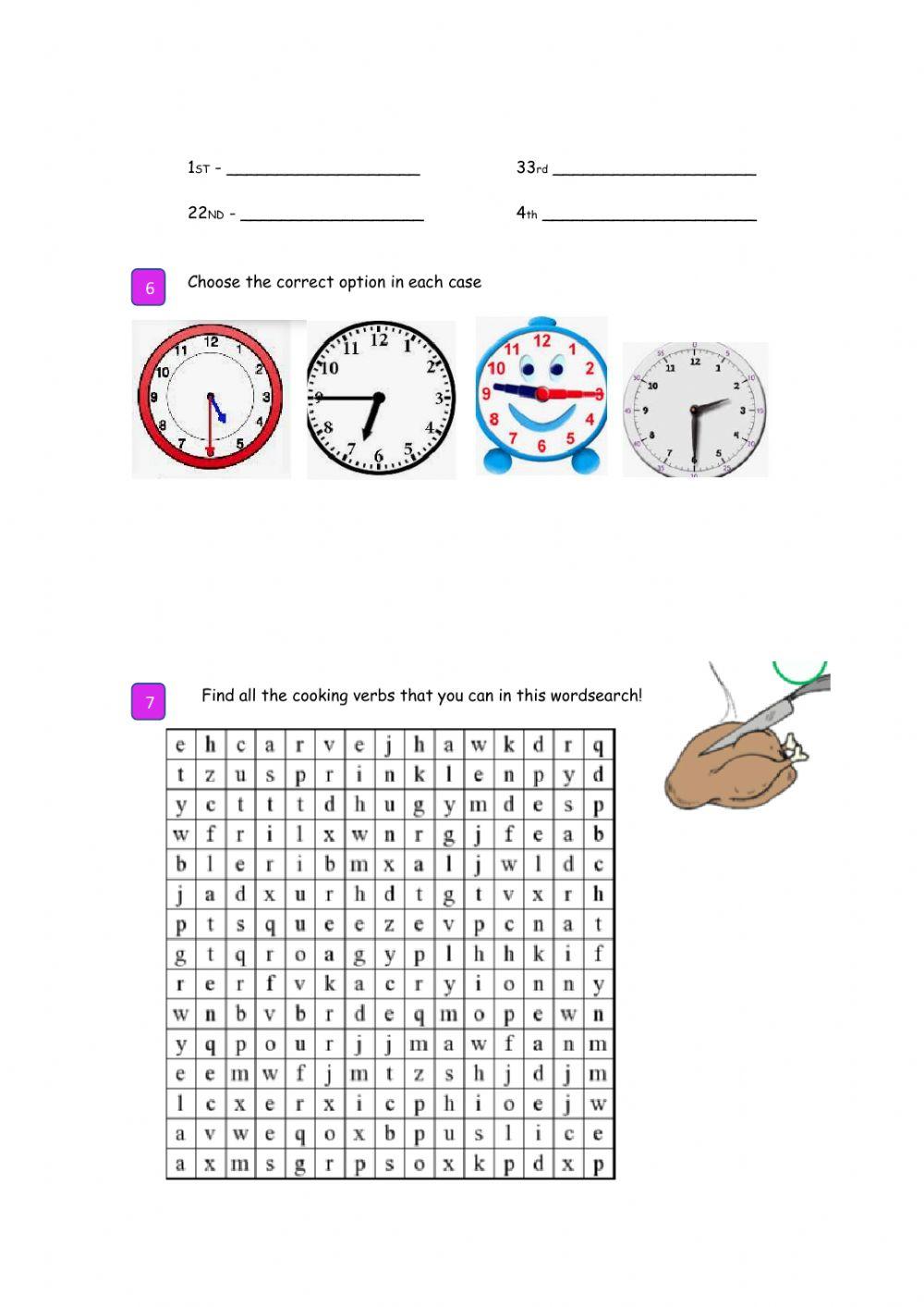 Revision exercises for beginners