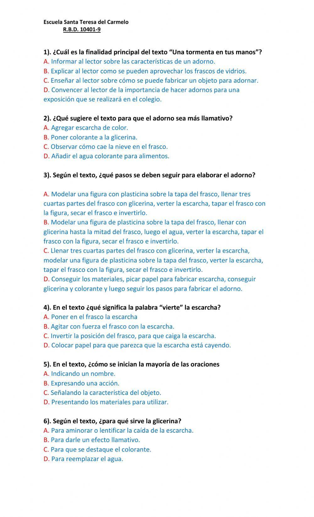 Comprensión lectora