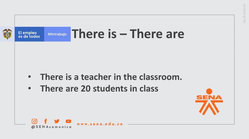 There is - there are