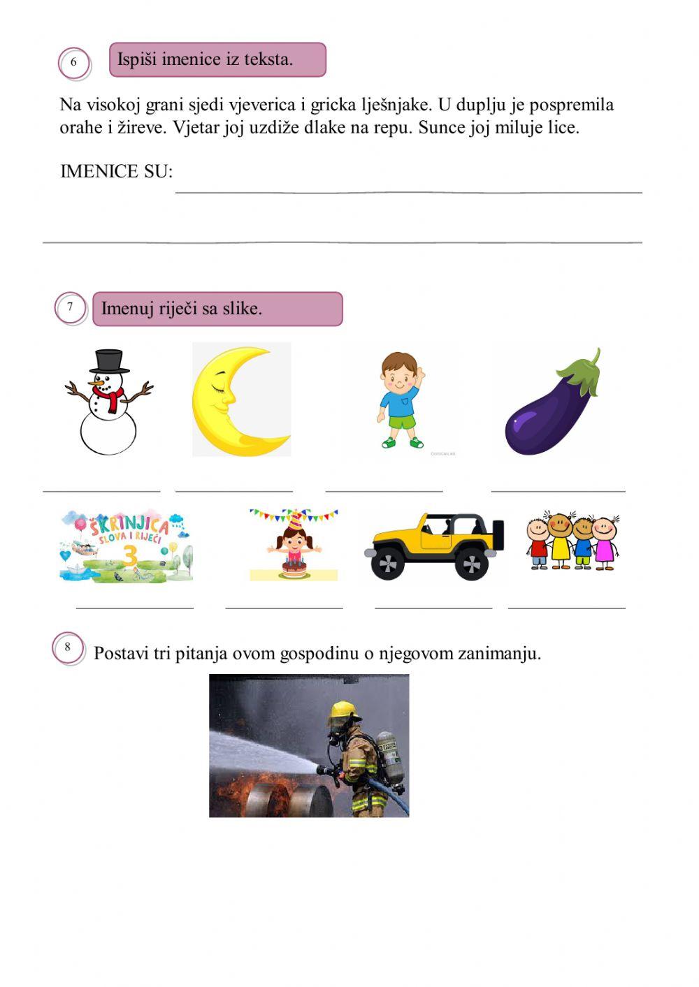 Ponavljanje jezičnih sadržaja 2. razred