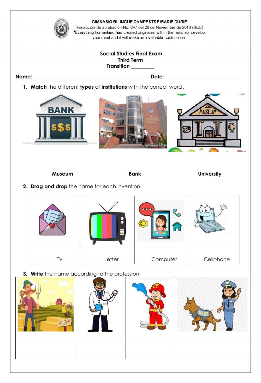 Taller de respaso de sociales