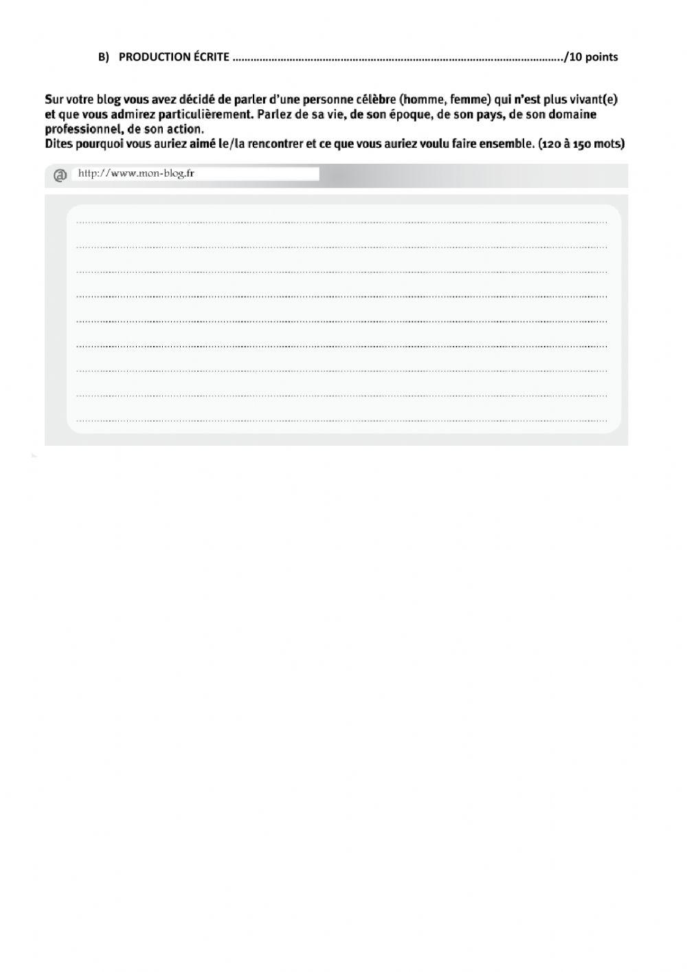 Niveau 6 examen 2020