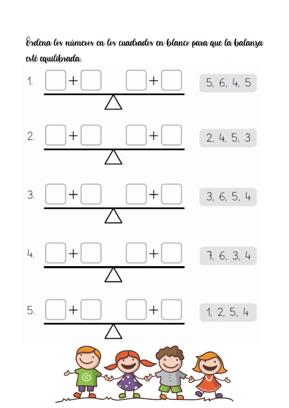 Reconocemos la igualdad en la balanza