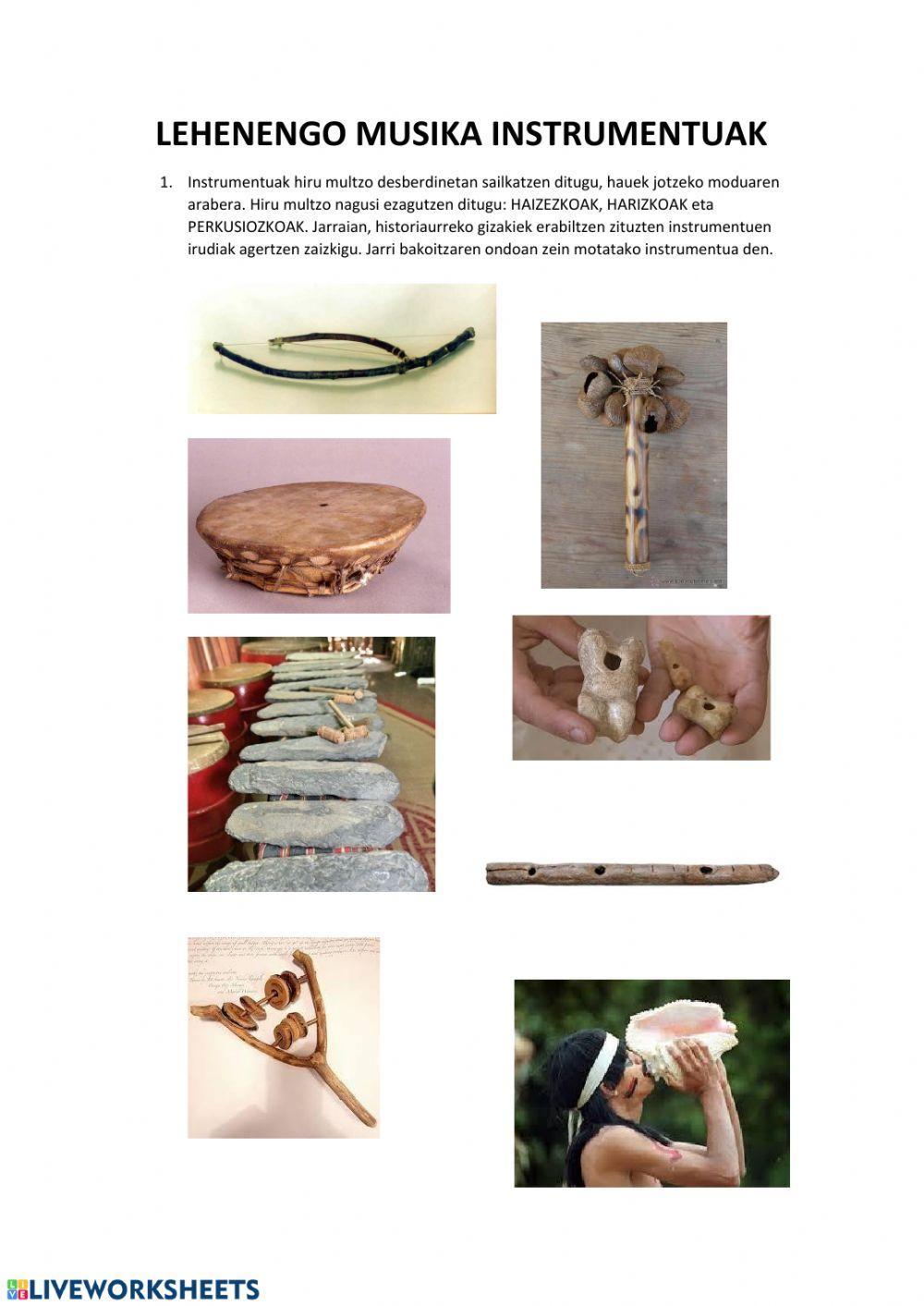 Instrumentuak historiaurrean 