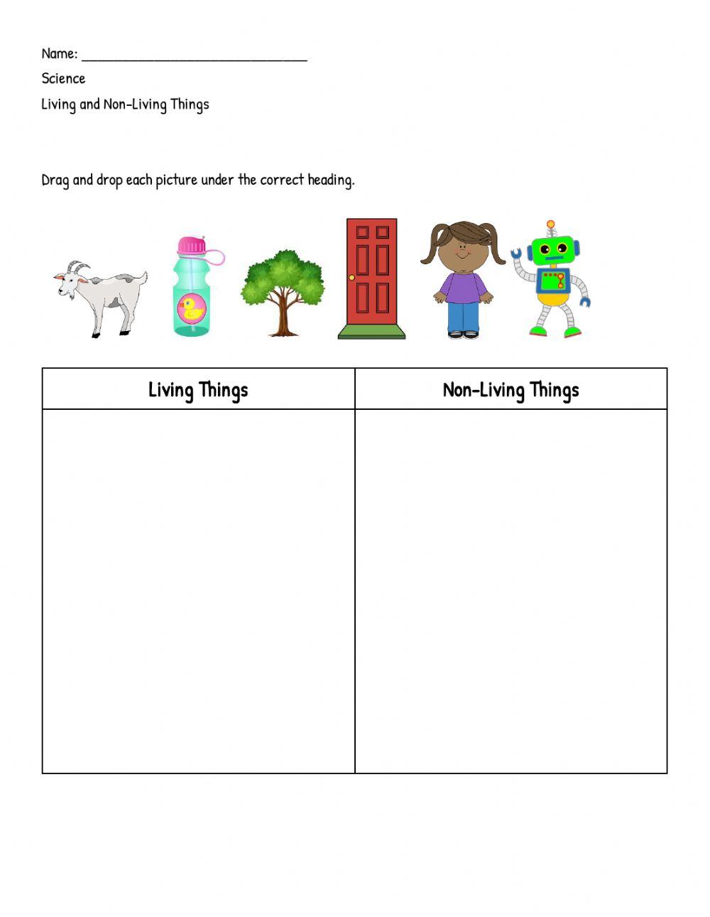 Classifying Living - Non-Living Things