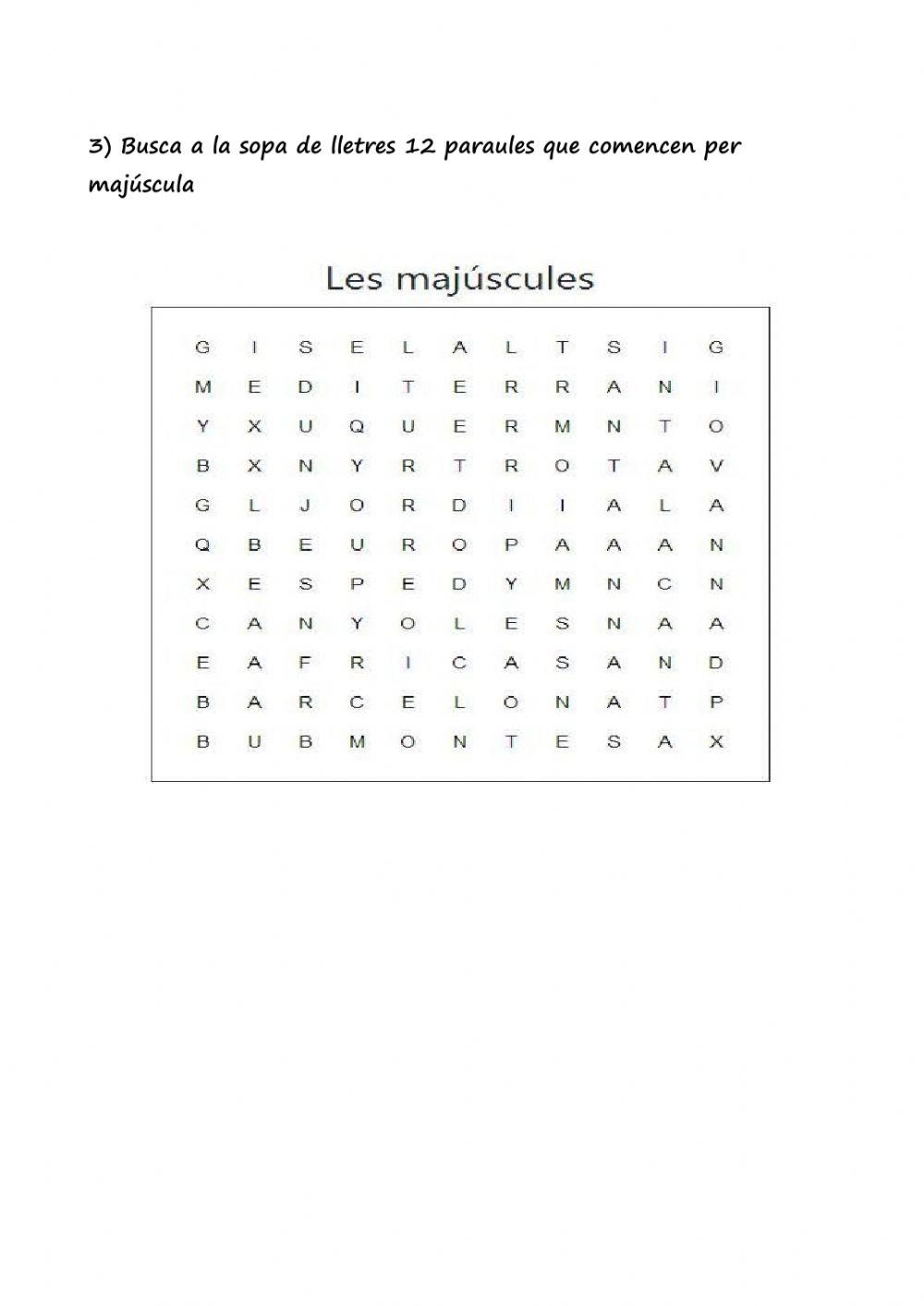 Les majúscules