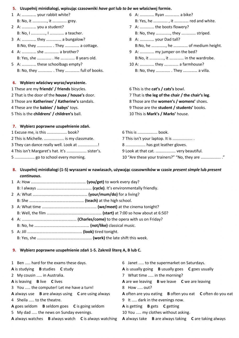 E8 U1 Człowiek Test