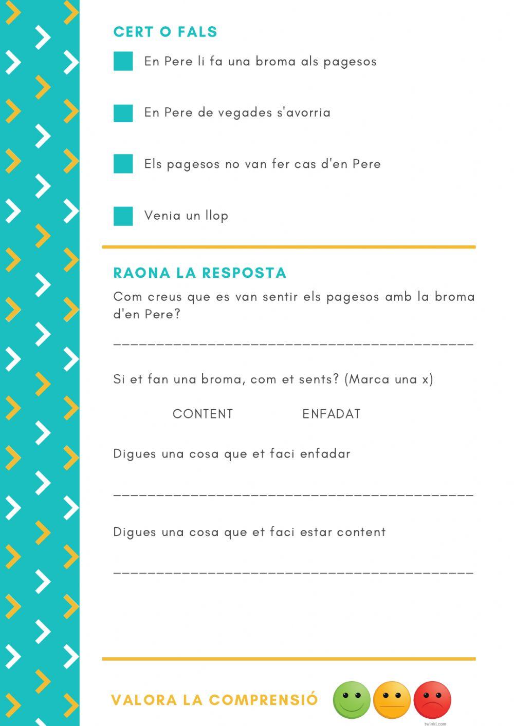 Comprensió Lectora Pastor